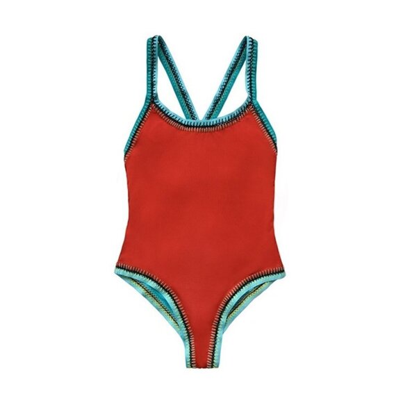 NWT Benedetta multicoloured stitch & crochet reversible one piece swimsuit, XS - Picture 4 of 8
